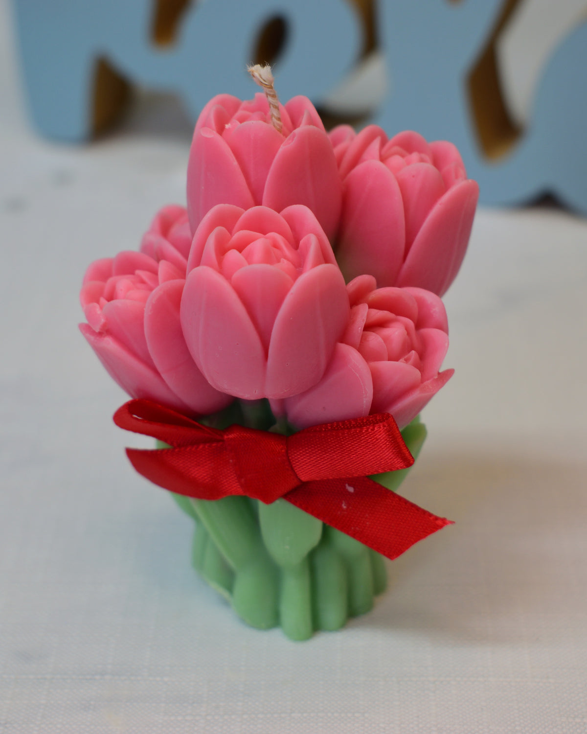 Lumânare decorativă – buchet de lalele - Luxora Candles