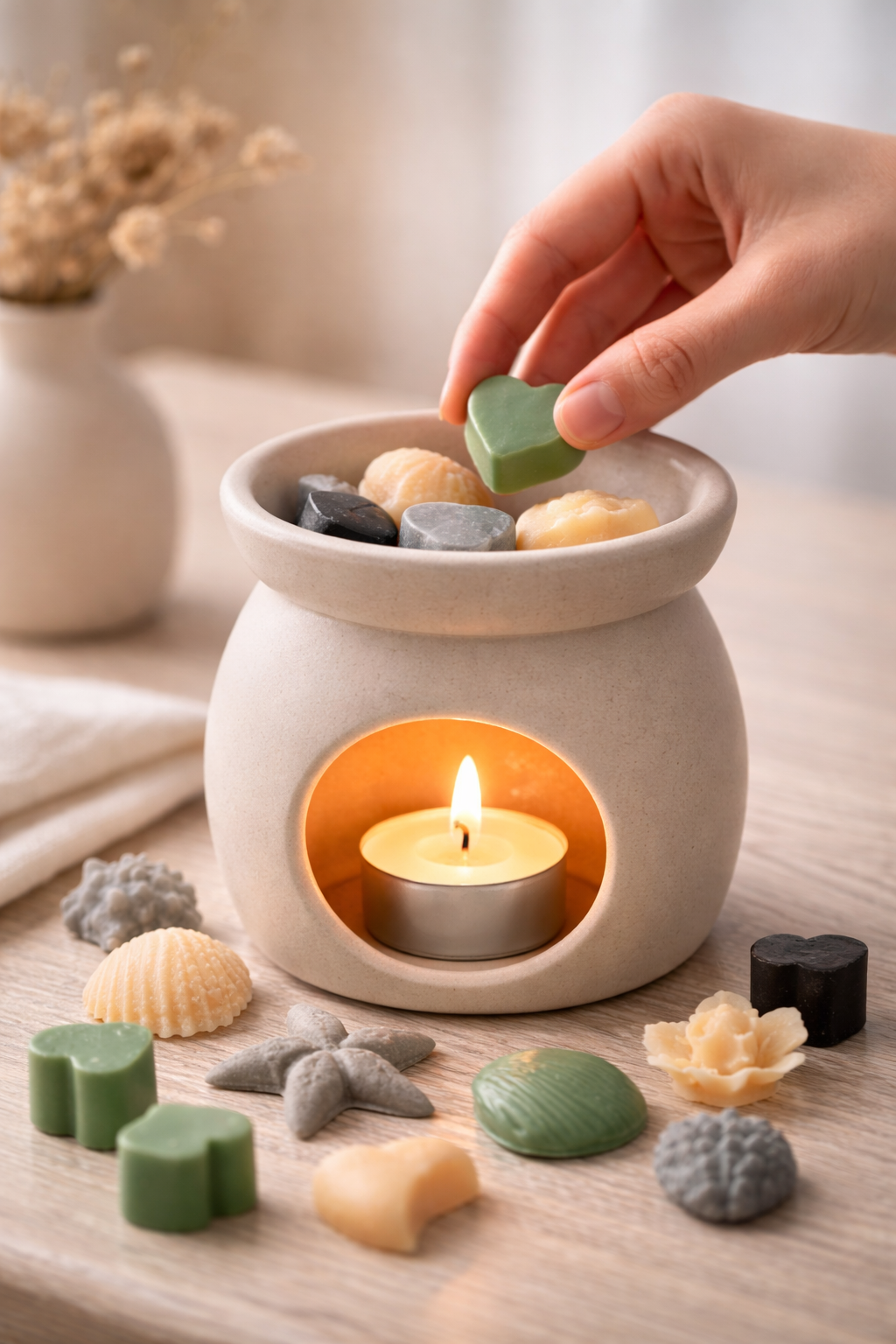 cum se folosesc wax melts plasare în arzător ceramic luxora